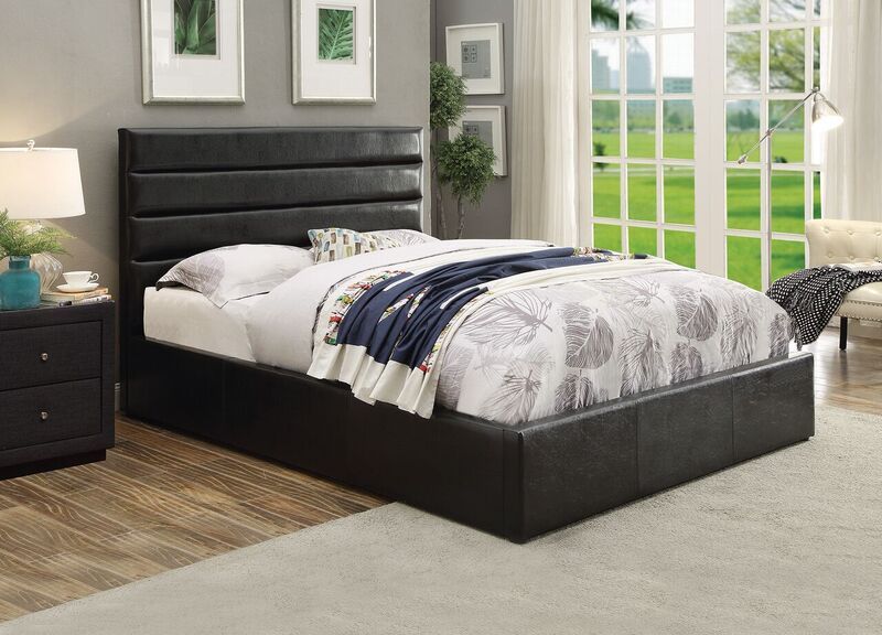 Riverbend Queen Upholstered Storage Bed, Coaster Hillary Queen Storage Bed