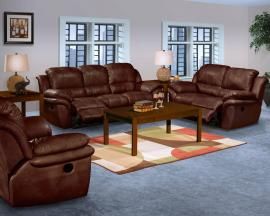 Cabo Collection 20-203-Color Brown Reclining Sofa & Loveseat Set