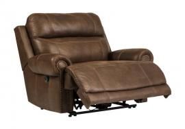 Austere Gray by Ashley 3840082 Power Wide Recliner