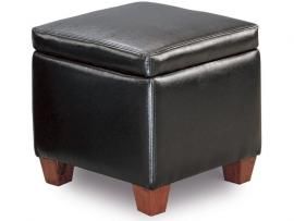Cubed Shape Black Ottoman by Coaster 500902