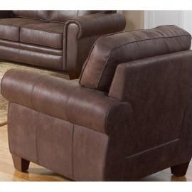 Bentley Collection 504203 Brown Coated Microfiber Chair