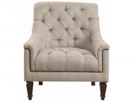 Avonlea Collection By Coaster 505643 Grey Linen Chair