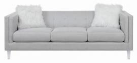 Hemet by Scott Living 506211 Light Grey Shimmering Woven Fabric Sofa