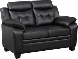 Finley Collection 506552 Black Loveseat