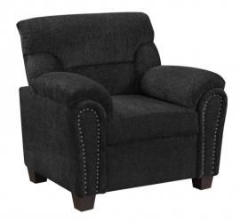 Clemintine by Coaster 506576 Graphite Chenille Fabric Chair