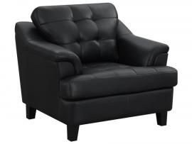 Freeport Collection by Coaster 508633 Black Leatherette Chair