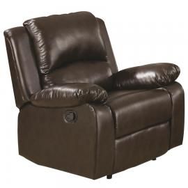 Boston Two-Tone Brown Motion Single Glider Recliner 600973 by Coaster
