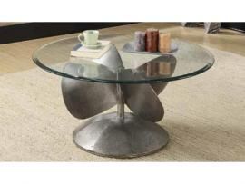 Coaster 704558 Aged Metal Coffee Table