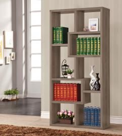Jane Collection 800510 Weathered Grey Bookcase