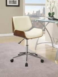 Ecru 800613 Modern Cream & Walnut Office Chair