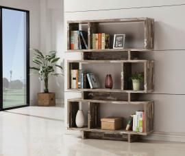 Carolyn Collection 800846 Modern-Style Salvaged Cabin Bookcase