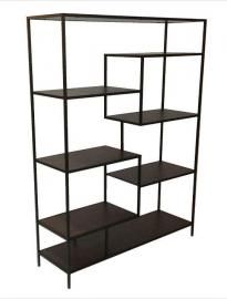 Malia Collection 801135 Wide Seven-Shelf Bookcase