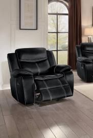 Barstrop Collection by Homelegance Reclining Chair 8230BLK-1