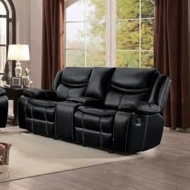 Barstrop Collection by Homelegance Reclining Loveseat 8230BLK-2