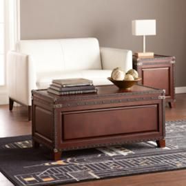 CK5480 Amherst By Southern Enterprises Trunk Cocktail Table