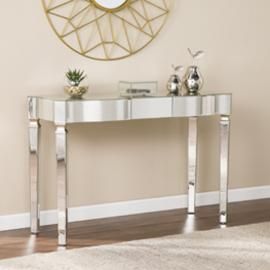 CK8143 Roubaix By Southern Enterprises Antique Mirrored Console Table - Glam Style