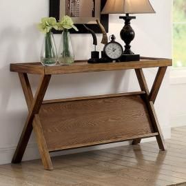 Caitlan by Furniture of America Light Oak CM4177S Sofa Table