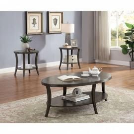 Paola Gray by Furniture of America Collection CM4334GY-3PK 3 PC Coffee Table Set