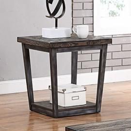Sixten Dark Oak & Gray Finish by Furniture of America  Collection CM4378E End Table