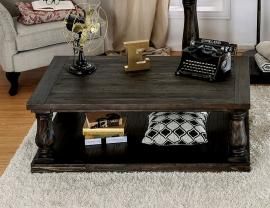 Keira by Furniture of America Weathered Walnut CM4455C Coffee Table