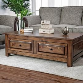 Annabel by Furniture of America Walnut CM4613C Coffee Table