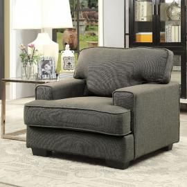 Fay Gray Linen-Fabric Chair CM6591-CH by Furniture of America