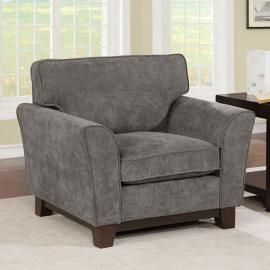 Caldicot Gray Fabric Chair CM6954GY-CH by Furniture of America 