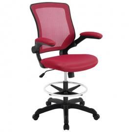 Veer EEI1423RED Red Drafting Table Chair
