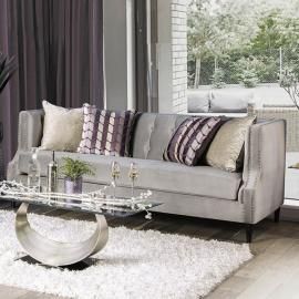 Tegan Gray Fabric Sofa SM2218-SF by Furniture of America