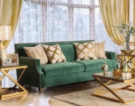 Verdante Emerald Green Fabric Sofa SM2271-SF by Furniture of America