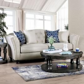 Porth Ivory Fabric Sofa SM2667-SF by Furniture of America
