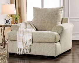 Anthea Beige Woven Fabric SM5140-CH Chair by Furniture of America