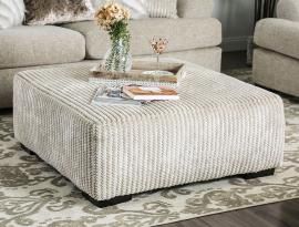 Anthea Beige Woven Fabric SM5140-OT Ottoman by Furniture of America