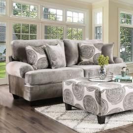 Bonaventura Gray Fabric Sofa SM5142GY-SF by Furniture of America