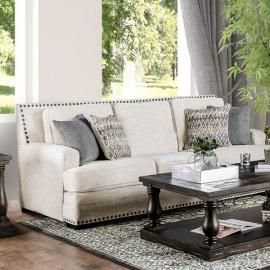 Osvaldo Ivory Chenille Fabric SM5188-SF by Furniture of America