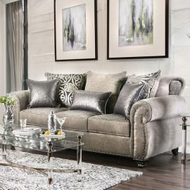 Sinatra Gray Fabric SM6153-SF Sofa by Furniture of America