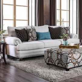 Amani Beige Fabric Sofa SM8120-SF by Furniture of America