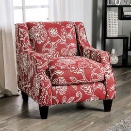Ames Orange Fabric Chair SM8250-CH-FL by Furniture of America 