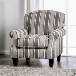 Ames Charcoal Fabric Chair SM8250-CH-ST by Furniture of America 