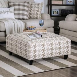 Christine Patterned Fabric SM8280-OT Accent Ottoman by Furniture of America