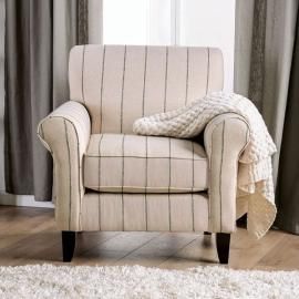 Begley Mocha Fabric Chair SM8300-CH-ST by Furniture of America