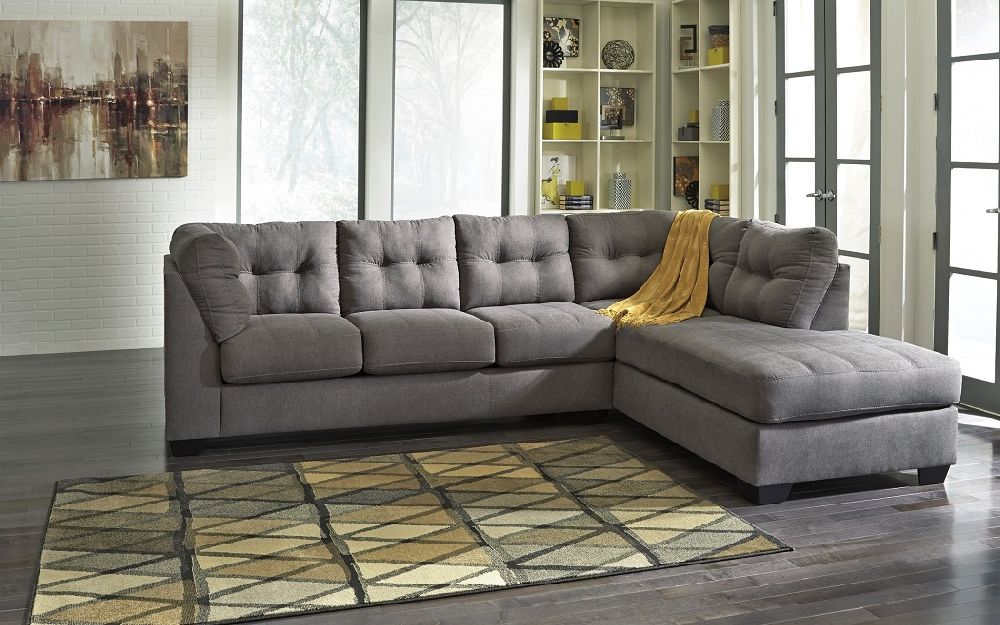 Maier Collection 4520017 Black Gray Upholstered Sectional ...