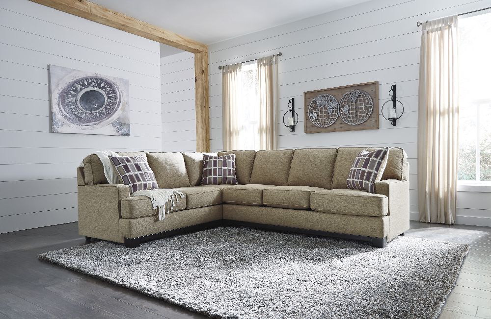 Larkhaven Sectional Sofa by Ashley Furniture Amber Color 