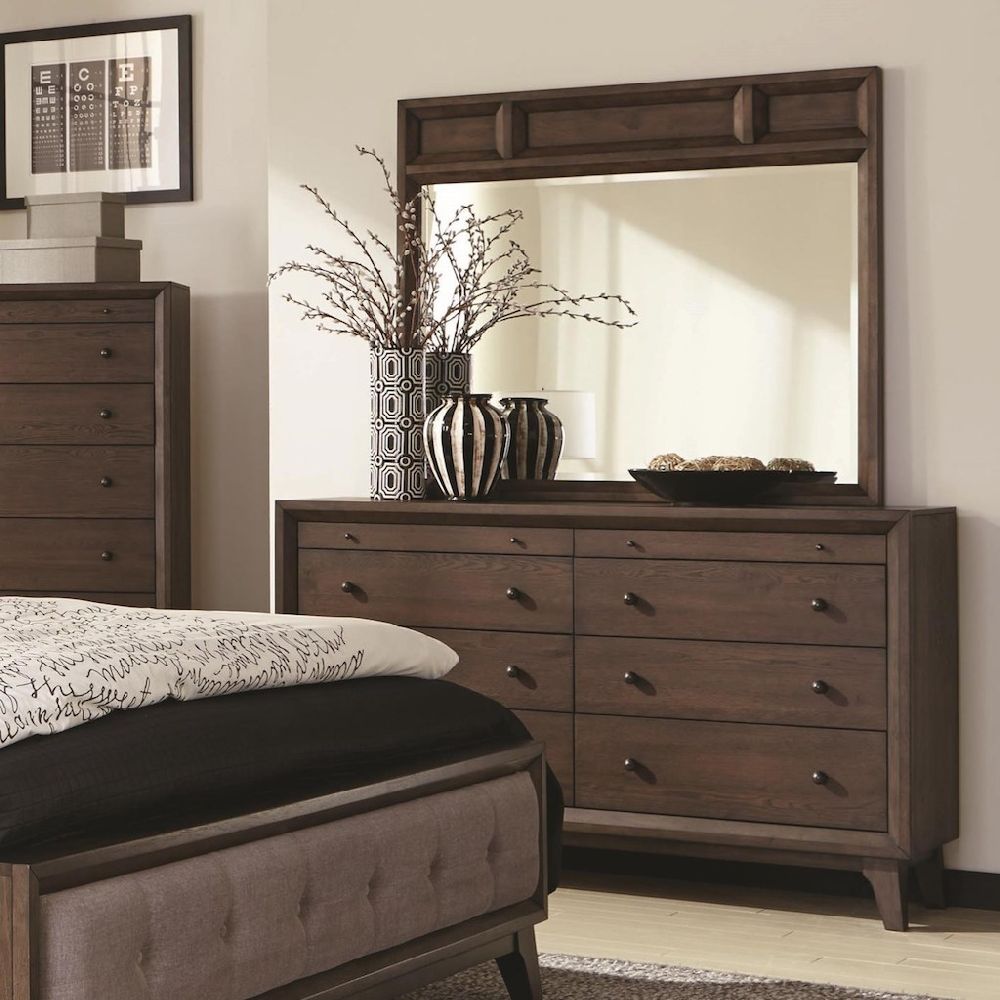 Bingham Collection B259-03 Dresser Finished in a Brown Oak ...