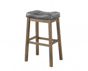 Coaster Rec Room 121520 Bar Stool Set of 2 in Two Tone Brown Leatherette