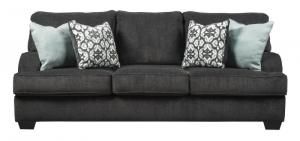 Charenton by Ashley 1410138 Charcoal Fabric Sofa