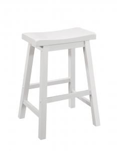 Coaster Rec Room 180168 Bar Stool Set of 2 in White Wood