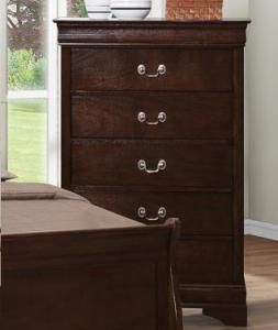 Louis Philippe 202415 Cappuccino Five Drawer Chest