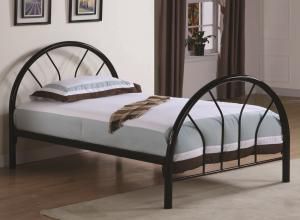 Harrisburg Collection 2389B Black Twin Bed Frame