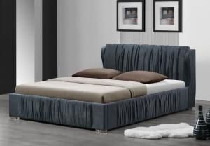 Hazlett 24740 Gray Platform Queen Bed Frame